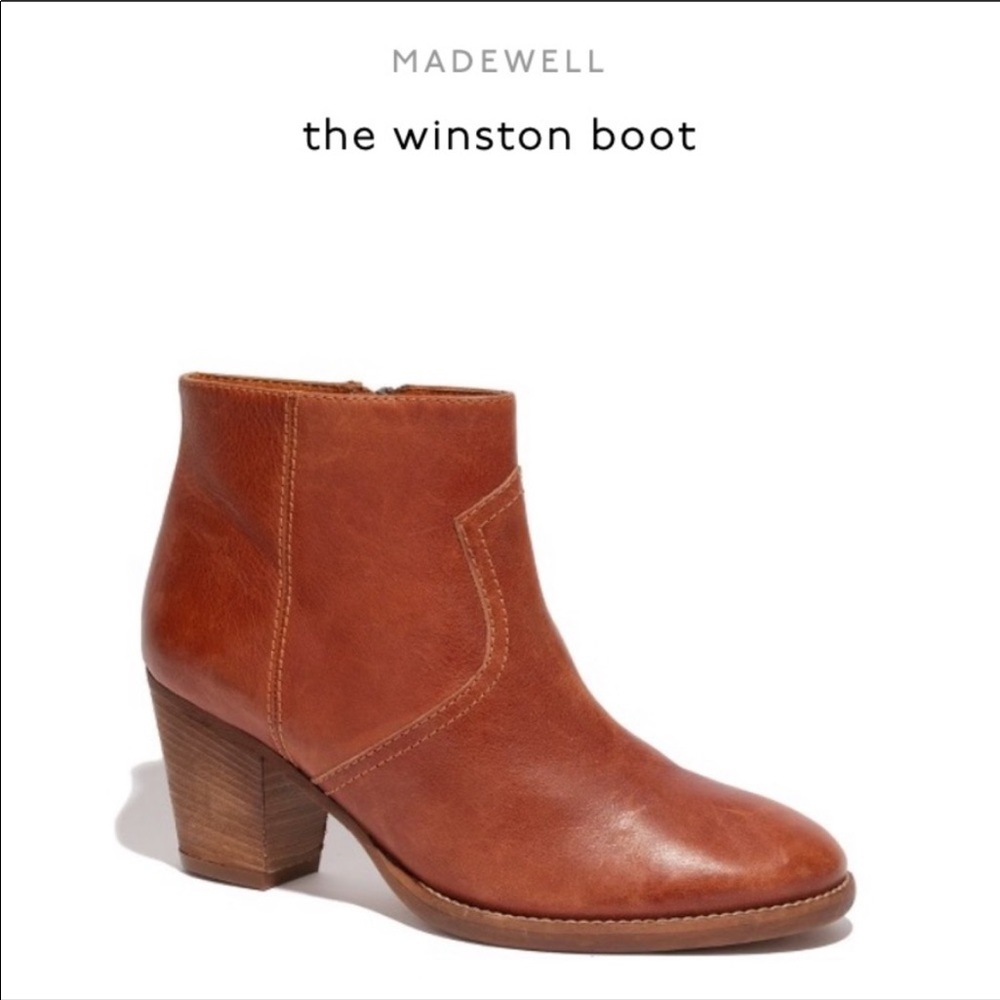 Madewell 1937 Leather Winston Ankle Booties